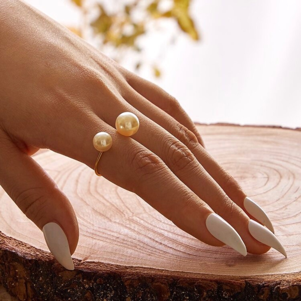 3 for $25 : Faux Pearl Ring